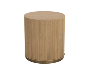 KALLA SIDE TABLE - RUSTIC OAK