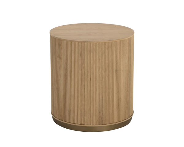 KALLA SIDE TABLE - RUSTIC OAK