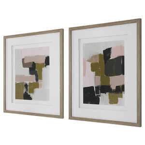 Color Block Framed Prints, Set/2