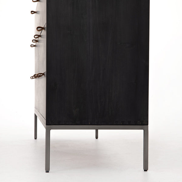 Trey 7 Drawer Dresser - Black Wash Poplar