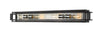 Titania 4 Light Vanity in Black + Brushed Nickel Finish