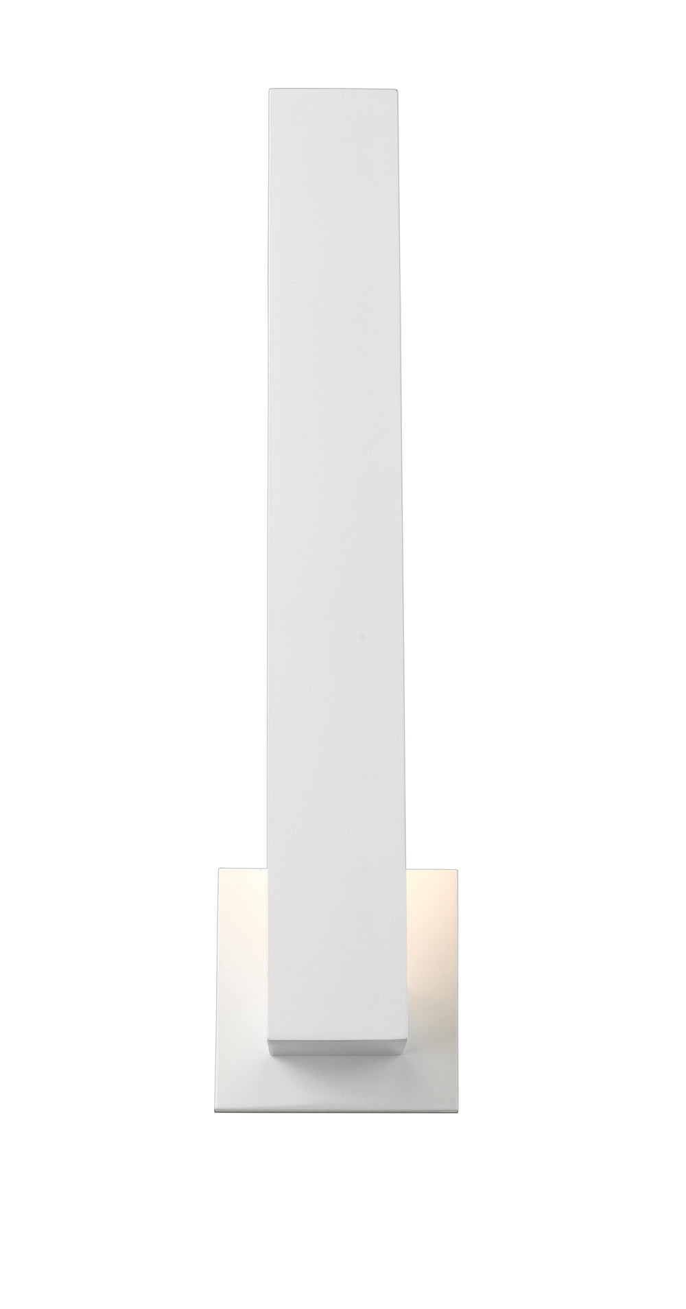 Edge 2 Light Outdoor Wall Sconce in White Finish