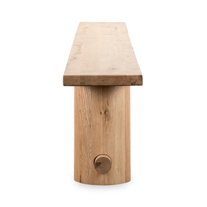 Foundation Solid Wood Counter Bench - Light Oak