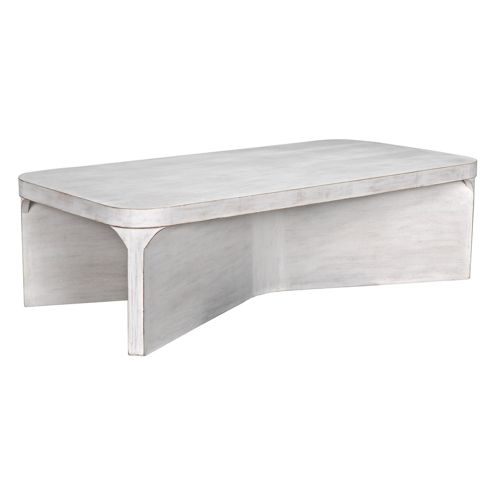 Nova Mahogany Coffee Table in White Wash Finish