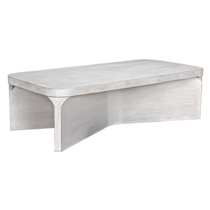 Nova Mahogany Coffee Table in White Wash Finish