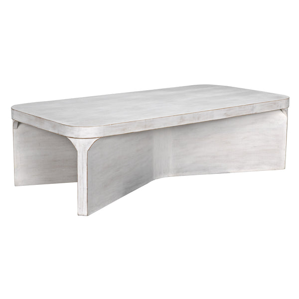 Nova Mahogany Coffee Table in White Wash Finish