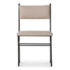 Moe's Posta Dining Chair with Soft Fabric Upholstery