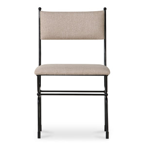 Moe's Posta Dining Chair with Soft Fabric Upholstery