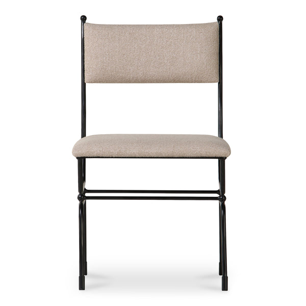 Moe's Posta Dining Chair with Soft Fabric Upholstery