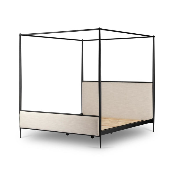 Xander Canopy Queen Bed - Savoy Parchment