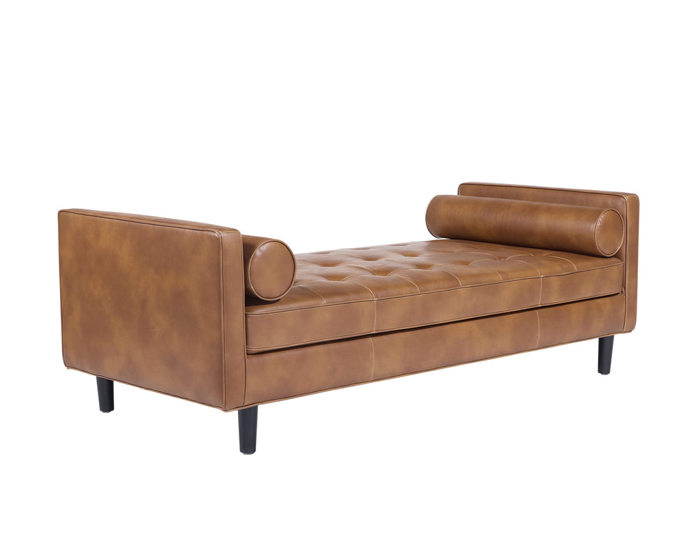 DONNIE BENCH - BLACK - TOBACCO TAN