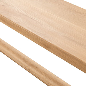 Foundation Solid Wood Counter Bench - Light Oak
