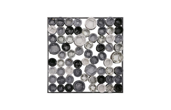 Paint Can Wall Art, Square, Mixed Neutrals, Assorted LG