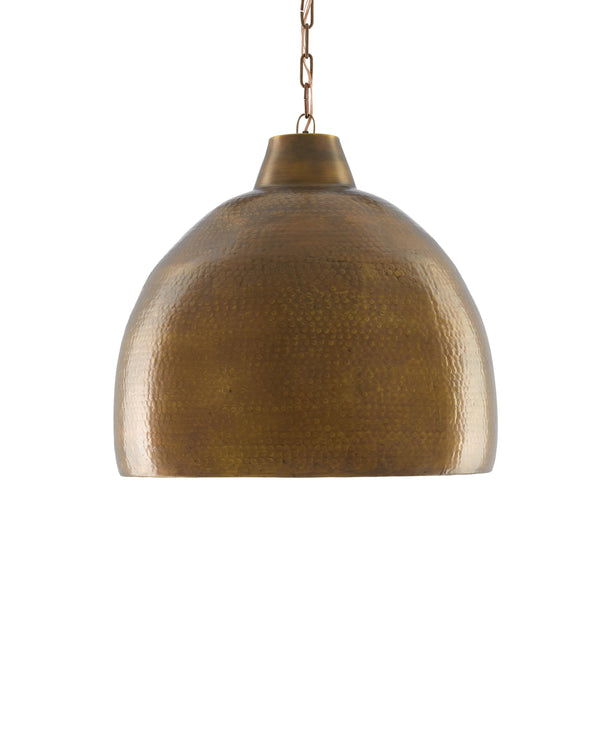 Earthshine Brass Large Pendant In Vintage Brass