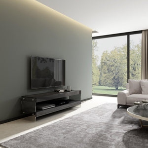 Reese TV Base in Grey High Gloss