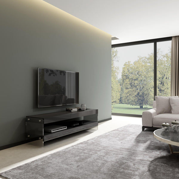 Reese TV Base in Grey High Gloss
