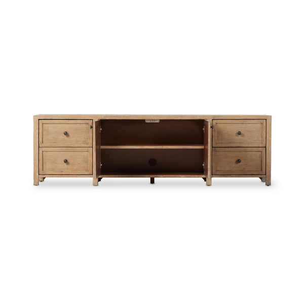 Gaines Media Console In Aged Light Pine