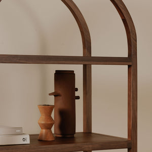 Moe's Eero Bookcase with Walnut Veneer Shelves
