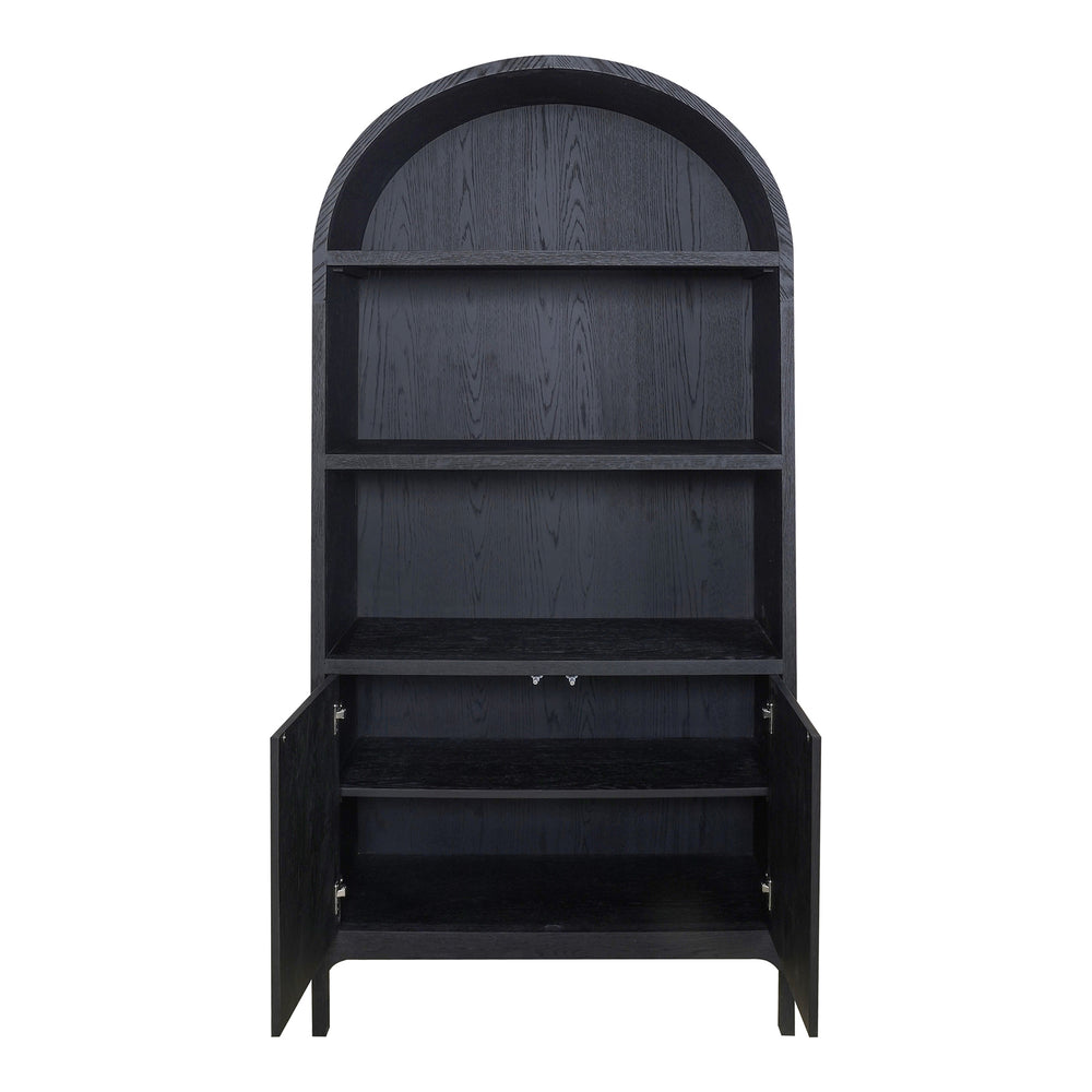 Moe's Wilde Display Cabinet in Black Oak