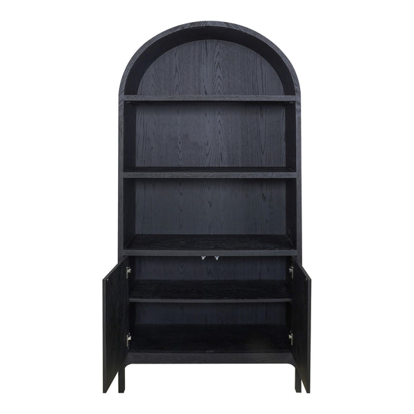 Moe's Wilde Display Cabinet in Black Oak