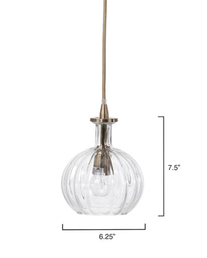 Sophia Carafe 1-Light Glass Pendant