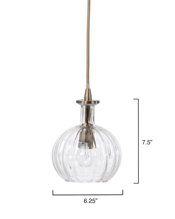 Sophia Carafe 1-Light Glass Pendant