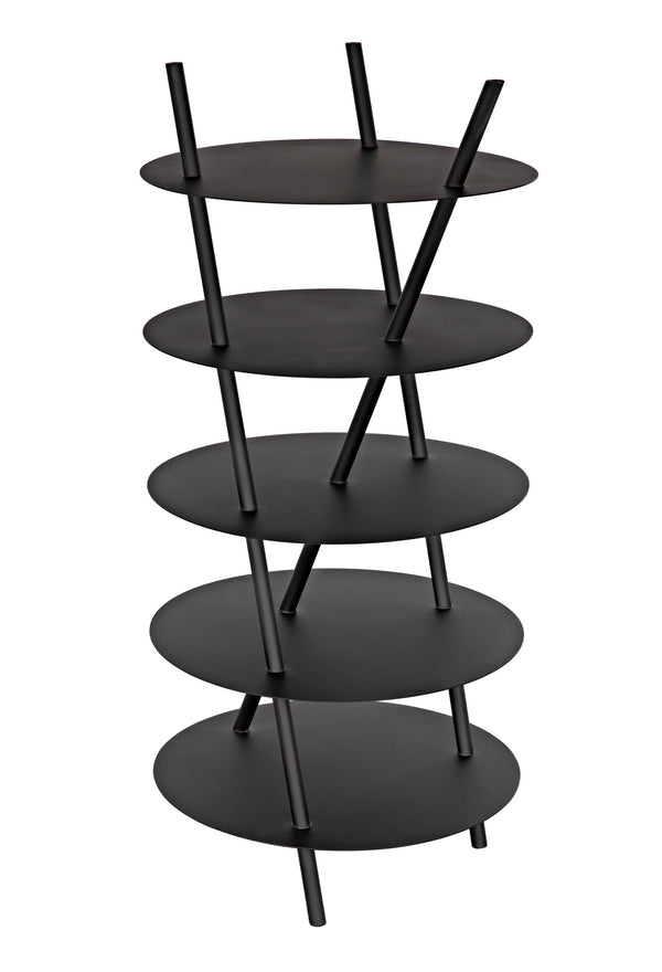 Gautama Industrial Steel Shelf in Matte Black