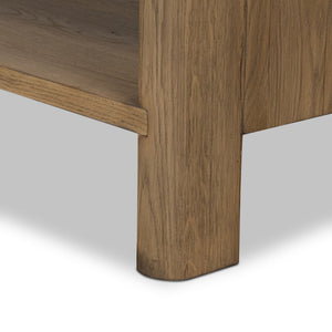 Noeline Wide Bookcase - Worn Oak
