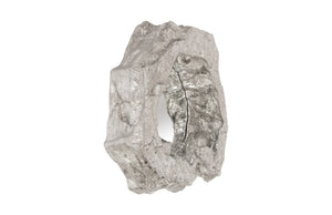 Rock Pond Mirror B, Silver Leaf