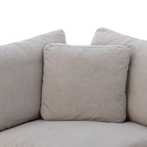 Stevie 3Pc Sectional Sofa In Destin Flannel