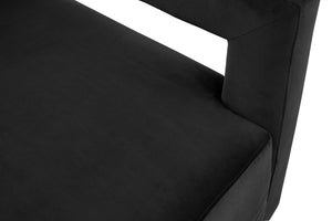 Jorge Accent Chair In Black Velvet