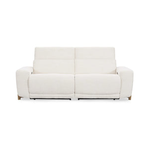 Darrow Upholstered Power Recliner Sofa with USB Ports - Ivory