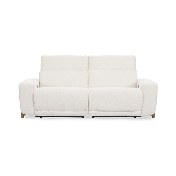 Darrow Upholstered Power Recliner Sofa with USB Ports - Ivory