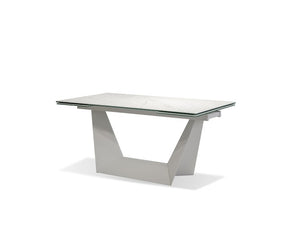 Origami Extension Dining table with carerra ceramic top
