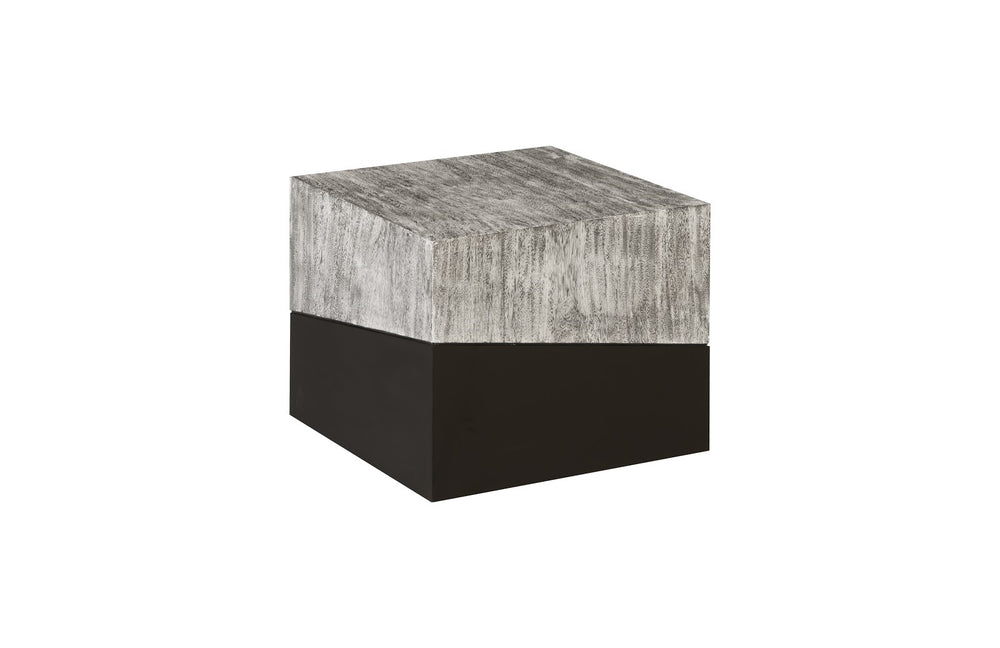 Geometry Side Table, Gray Stone