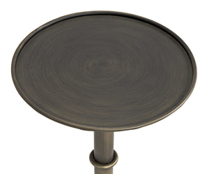 Tini Aged Brass Metal Side Table
