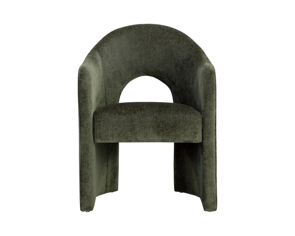 ANAYA DINING ARMCHAIR - BERGEN OLIVE