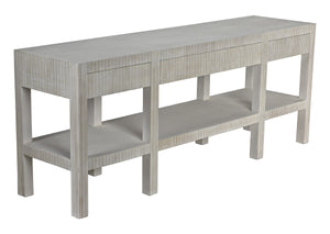 Conrad Mahogany and Veneer Console in White Wash Finish