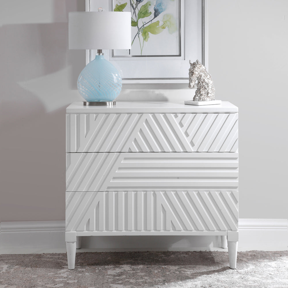 Colby Drawer Chest In White