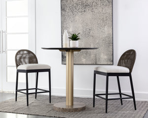 CALANDRI COUNTER STOOL - BLACK - LOUIS CREAM