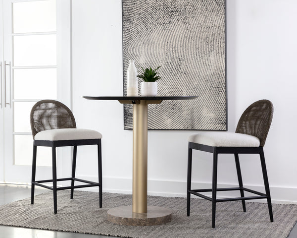 CALANDRI COUNTER STOOL - BLACK - LOUIS CREAM