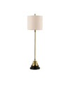 Messenger Brass Table Lamp In Vintage Brass & Black