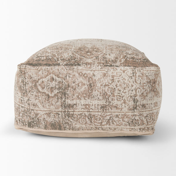 Khloe Large Taupe Pouf
