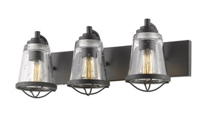 Mariner 3 Light Vanity in Bronze Finish