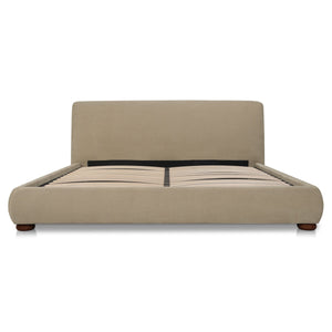 Moe's Beau King Storage Bed in Warm Beige