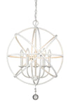 Tull 5 Light Chandelier in Matte White Finish
