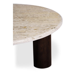 Moe's Landon Beige Travertine Coffee Table