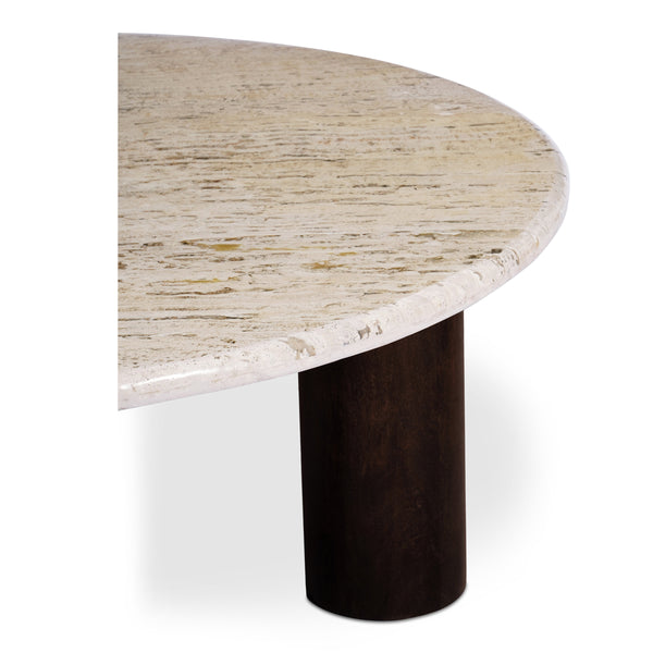 Moe's Landon Beige Travertine Coffee Table