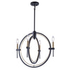 Anglesey AC11454 Chandelier in Matte Black & Harvest Brass