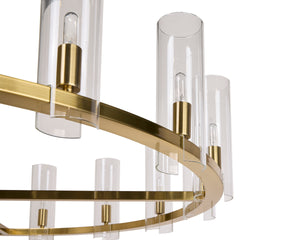 CLARABELLE CHANDELIER - LARGE - BRASS